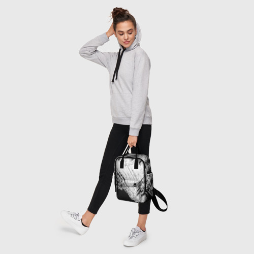 Женский рюкзак 3D с принтом Штриховка, фото #4