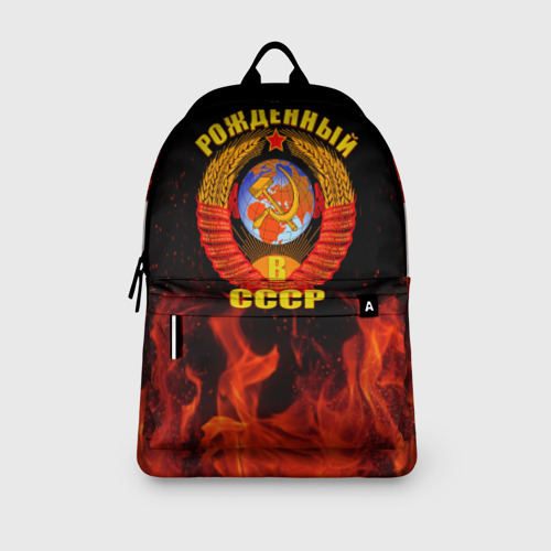 Рюкзак 3D с принтом Рожденный в СССР, вид сбоку #3
