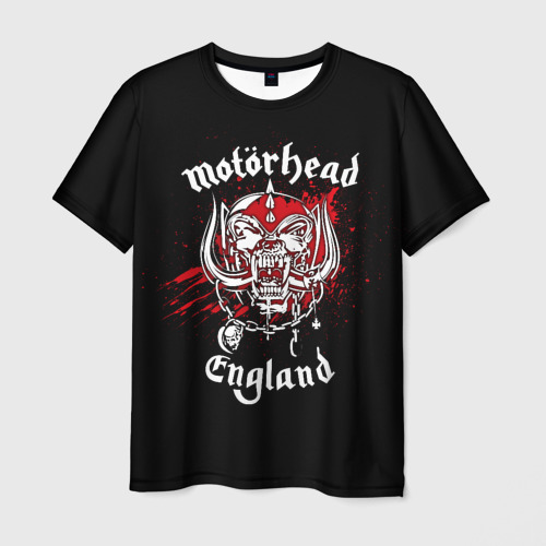 Мужская футболка 3D с принтом Motorhead, вид спереди #2