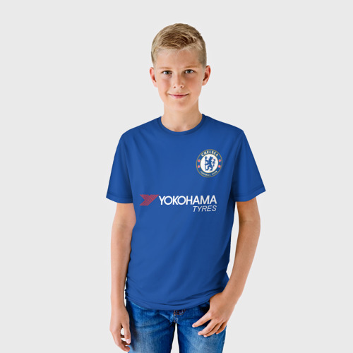 Детская 3D футболка с принтом Форма Дидье Дрогба, фото на моделе #1