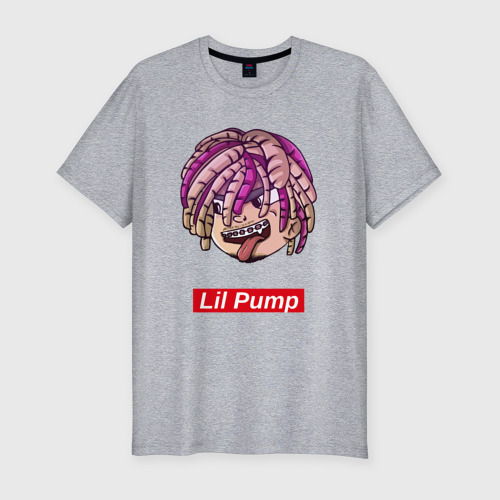 Мужская футболка премиум с принтом Lil Pump, вид спереди #2