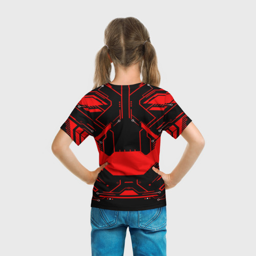 Детская футболка 3D с принтом Counter Strike-Сергей, вид сзади #2