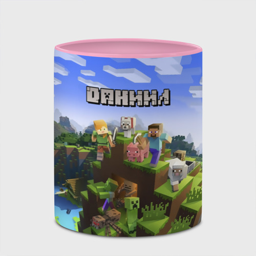 Кружка с полной запечаткой с принтом Даниил - Minecraft, фото #4