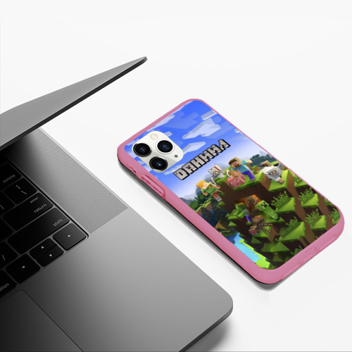 Чехол для iPhone 11 Pro Max матовый с принтом Даниил - Minecraft, фото #5