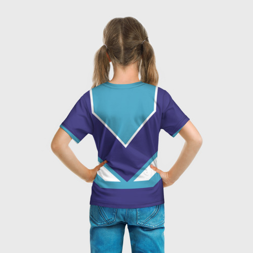 Детская футболка 3D с принтом Даня - банка сгущенки, вид сзади #2