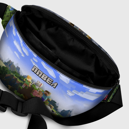 Поясная сумка 3D с принтом Павел - Minecraft, фото #6
