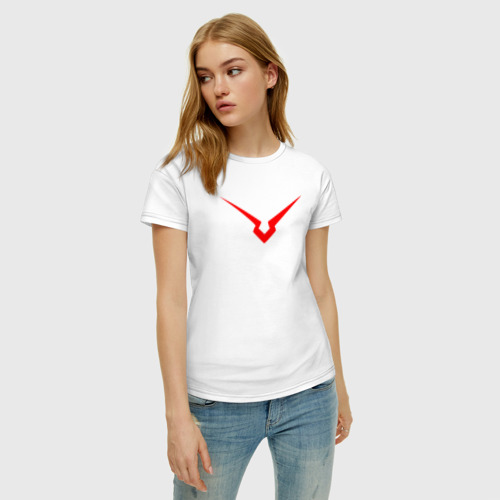 Женская футболка хлопок с принтом Geass, фото на моделе #1