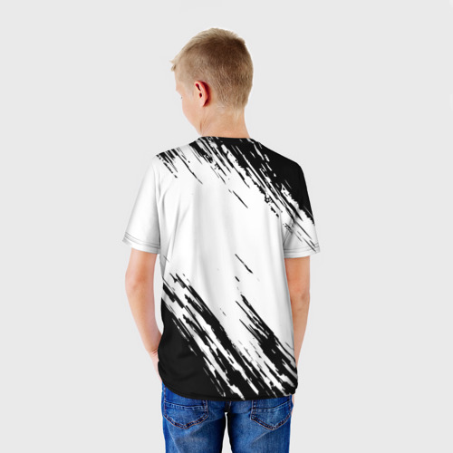 Детская футболка 3D с принтом Juventus Ювентус, вид сзади #2