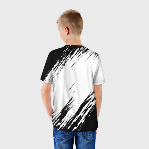 Детская футболка 3D с принтом Rainbow Six Siege радуга 6 осада, вид сзади #2