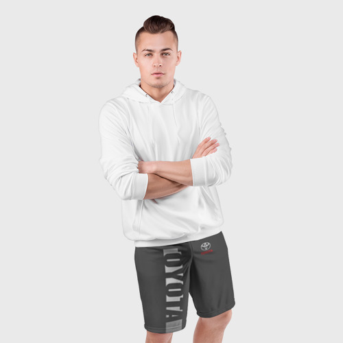 Мужские шорты спортивные с принтом TOYOTA | ТОЙОТА, фото #4