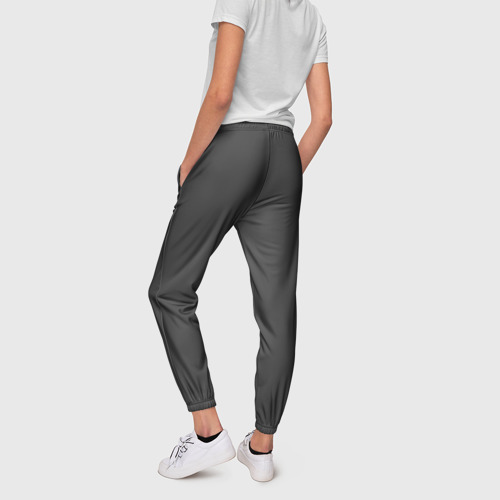 Женские брюки 3D с принтом TOYOTA | ТОЙОТА, вид сзади #2