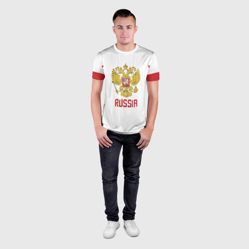 Мужская футболка 3D Slim с принтом Kovalchuk Olympic 2018 #2, вид сбоку #3