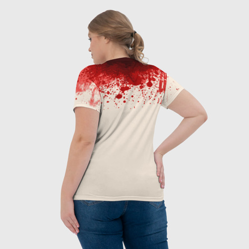 Женская футболка 3D с принтом Аннушка разлила масло, вид сзади #2