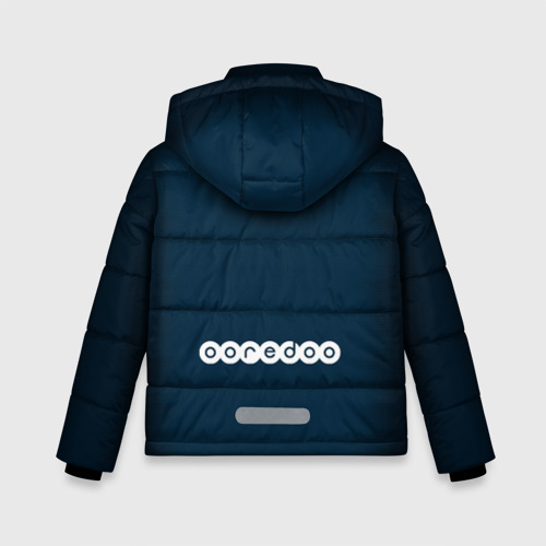 Зимняя куртка для мальчиков 3D с принтом PSG Форма Новая Home 18-19, вид сзади #1