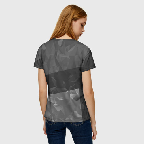 Женская 3D футболка с принтом AUDI SPORT, вид сзади #2