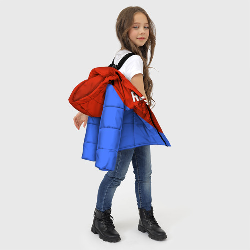 Зимняя куртка для девочек 3D с принтом Russia, фото #4