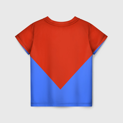 Детская 3D футболка с принтом Russia, вид сзади #1