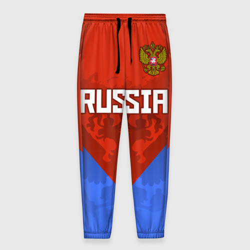 Мужские брюки 3D с принтом Russia, вид спереди #2