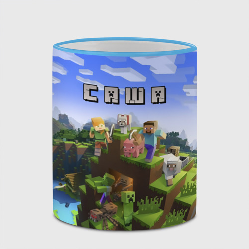 Кружка с полной запечаткой с принтом Саша - Minecraft, фото #4