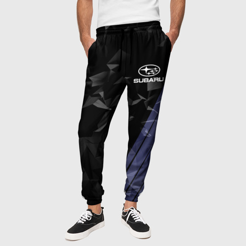Мужские брюки 3D с принтом SUBARU SPORT, вид сбоку #3