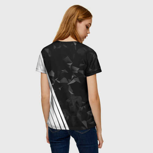 Женская футболка 3D с принтом AUDI SPORT, вид сзади #2