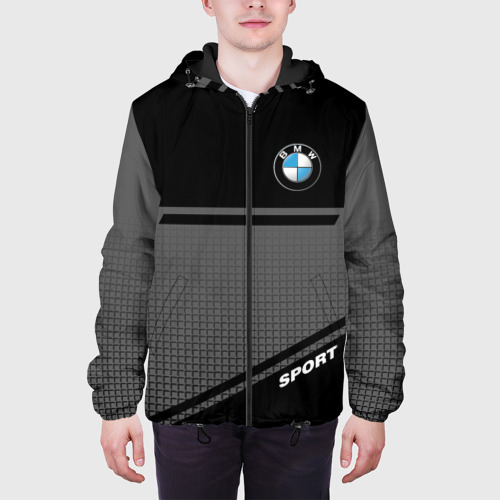 Мужская куртка 3D с принтом BMW sport БМВ спорт, вид сбоку #3