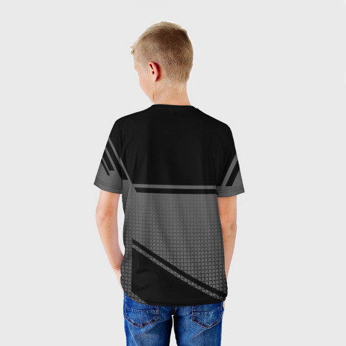 Детская футболка 3D с принтом TOYOTA SPORT, вид сзади #2