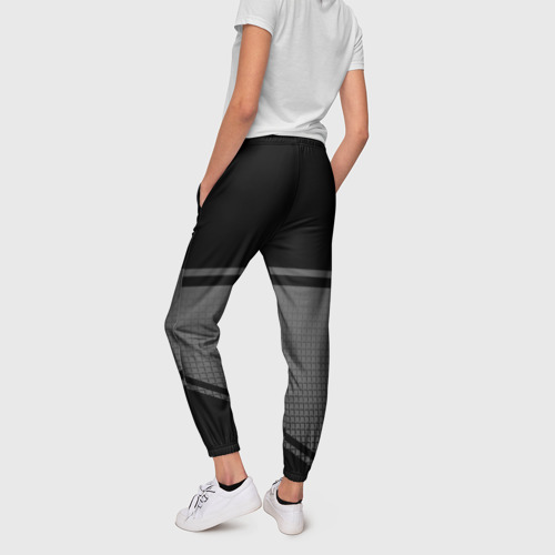 Женские брюки 3D с принтом TOYOTA | ТОЙОТА, вид сзади #2