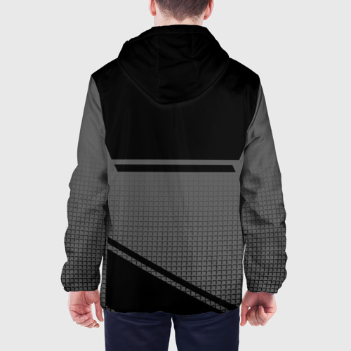 Мужская куртка 3D с принтом TOYOTA | ТОЙОТА, вид сзади #2