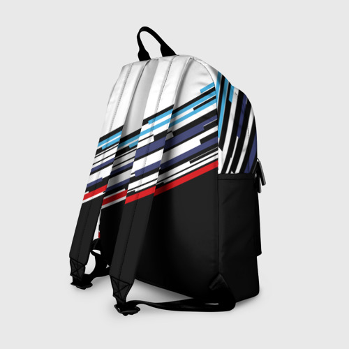 Рюкзак 3D с принтом BMW BRAND COLOR | БМВ, вид сзади #1