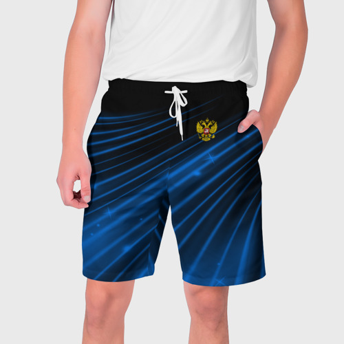 Мужские шорты 3D с принтом Russia Sport 2018 uniform, вид спереди #2