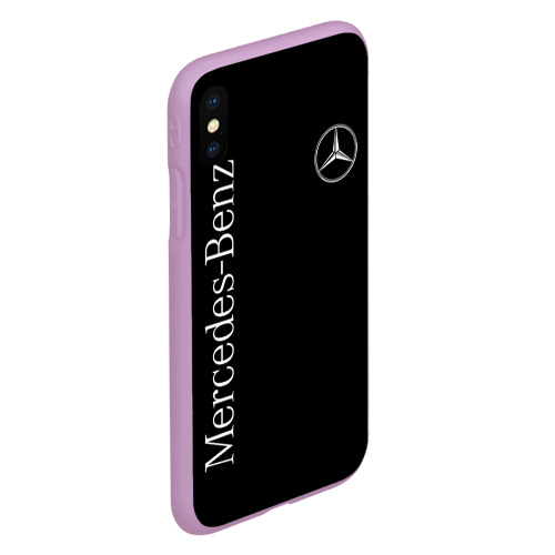 Чехол для iPhone XS Max матовый с принтом Mercedes-Benz, вид сбоку #3