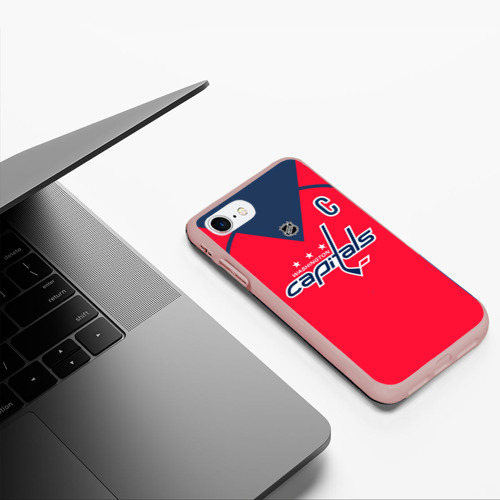 Чехол для iPhone 7/8 матовый с принтом Ovechkin Washington Capitals Red, фото #5