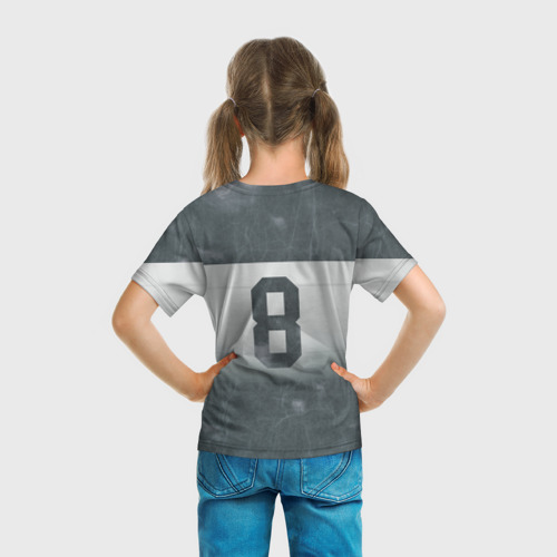 Детская футболка 3D с принтом Александр Овечкин, вид сзади #2