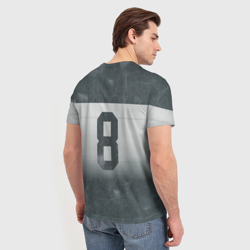 Мужская футболка 3D с принтом Александр Овечкин, вид сзади #2