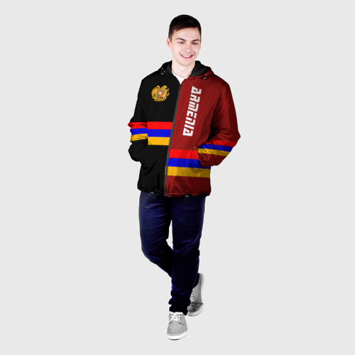 Мужская куртка 3D с принтом Armenia Армения, фото на моделе #1