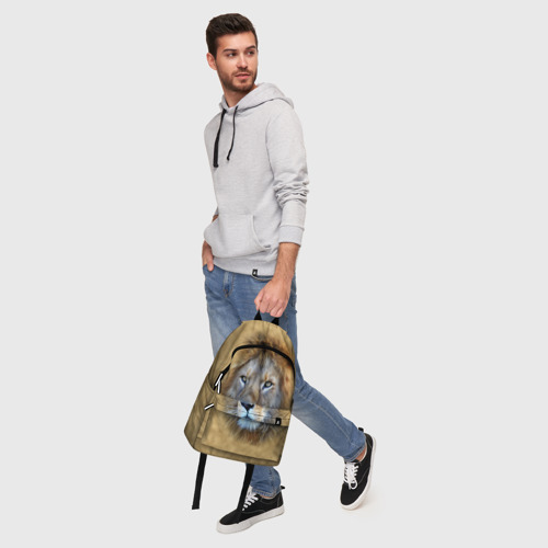 Рюкзак 3D с принтом Лев, фото #5