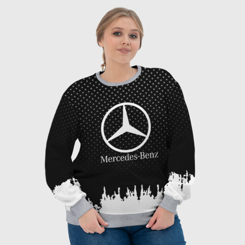 Женский свитшот 3D с принтом Mercedes-Benz, фото #4