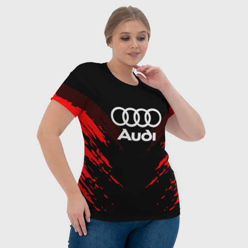Женская футболка 3D с принтом AUDI SPORT COLLECTION, фото #4
