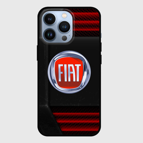 Чехол для iPhone 13 Pro с принтом Fiat Auto sport, вид спереди #2