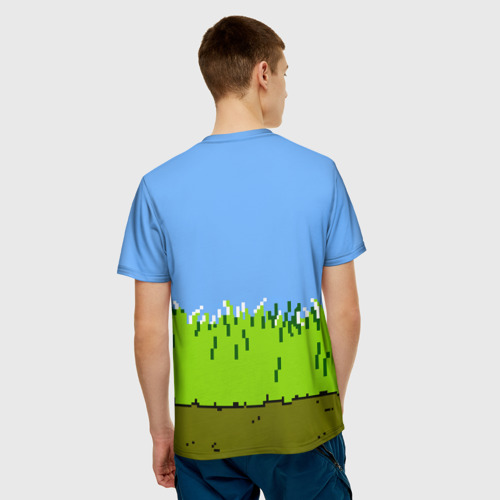 Мужская 3D футболка с принтом Duck Hunt, вид сзади #2