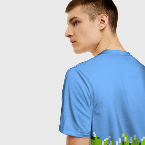 Мужская 3D футболка с принтом Duck Hunt, вид сзади #2