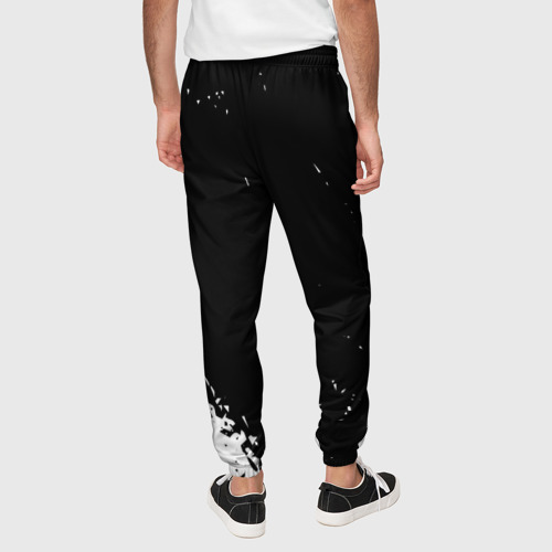 Мужские брюки 3D с принтом MITSUBISHI SPORT, вид сзади #2