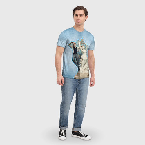 Мужская футболка 3D с принтом Райан Гослинг11, вид сбоку #3