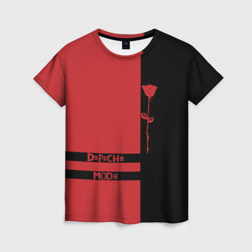 Женская футболка 3D с принтом Depeche Mode, вид спереди #2