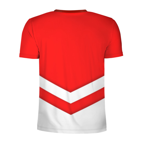 Мужская футболка 3D спортивная с принтом Звезды и полосы, вид сзади #1