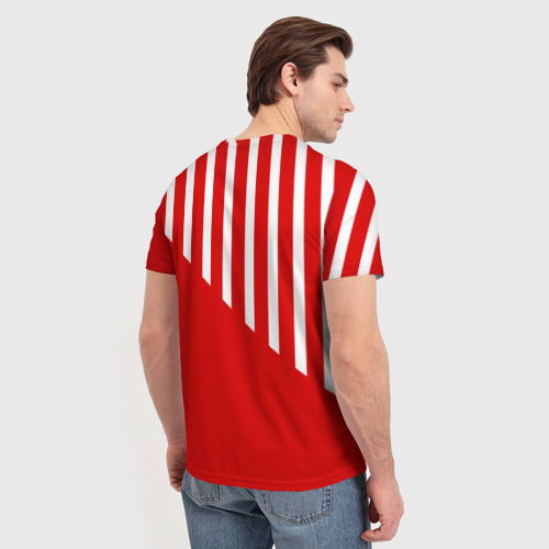 Мужская 3D футболка с принтом Будет мясо, вид сзади #2