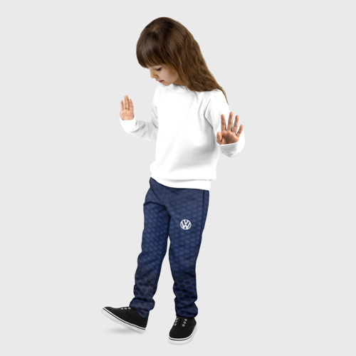 Детские брюки 3D с принтом Volkswagen SPORT MOTORS, фото на моделе #1