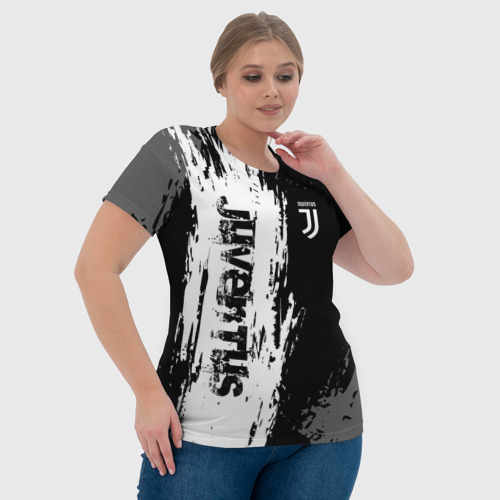 Женская футболка 3D с принтом JUVENTUS SPORT, фото #4