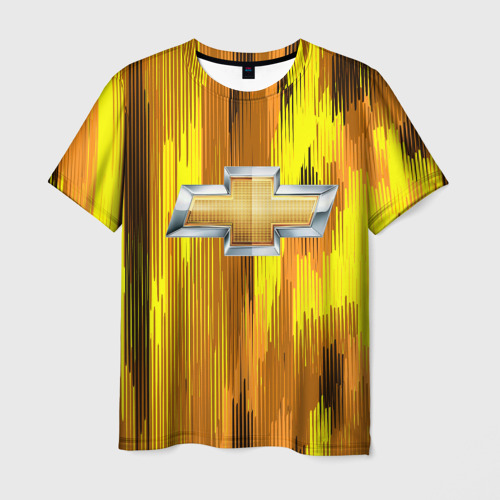 Мужская футболка 3D с принтом Chevrolet abstract sport 2018, вид спереди #2